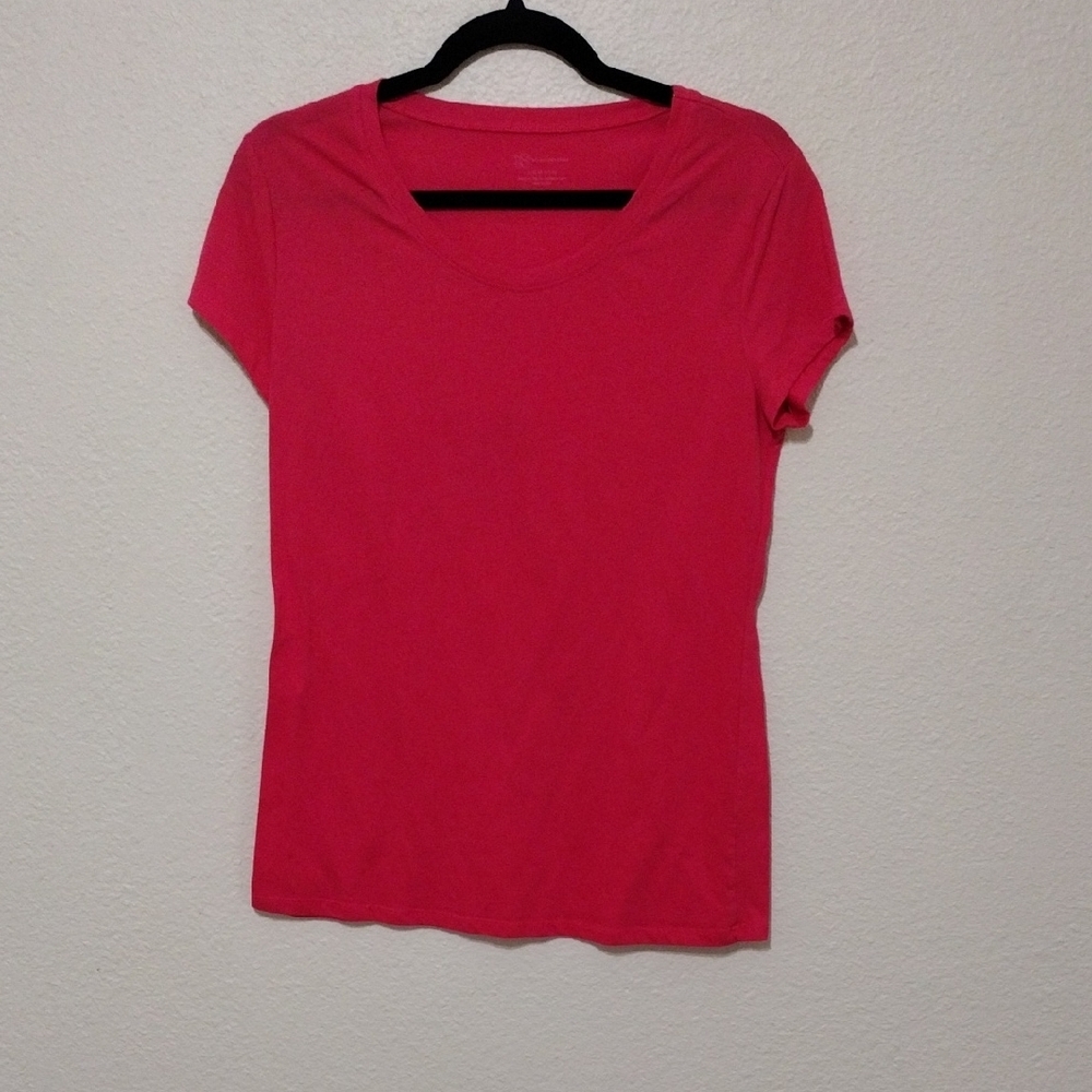 No Boundaries Pink Fitted Cap Sleeve T-Shirt